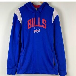 Nike NFL Therma Fit Buffalo Bills Sweatshirt Adult Blue Hoodie Sweatshirt Men